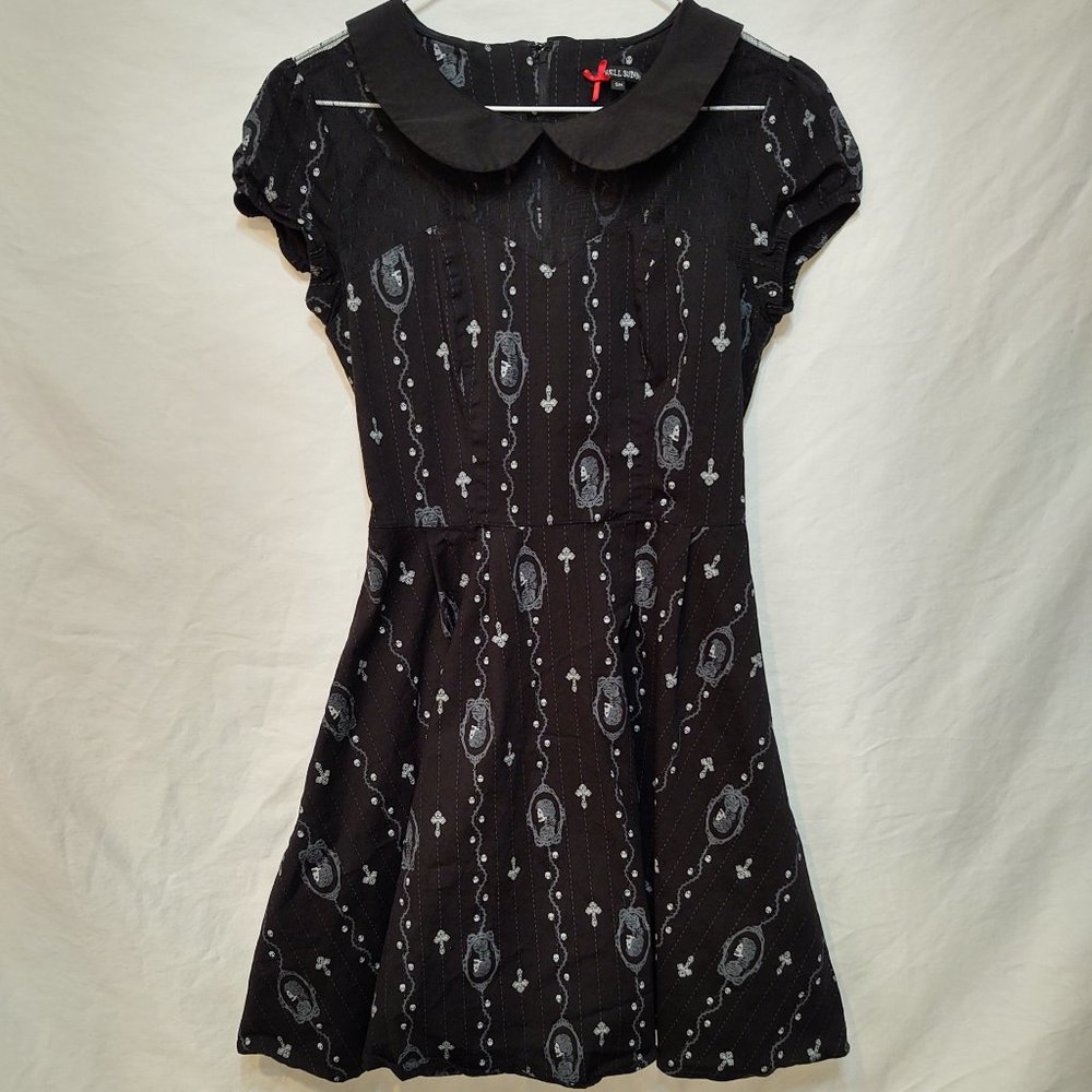 Hell Bunny Skeleton Portrait Dress